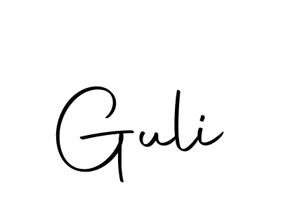 Create a beautiful signature design for name Guli. With this signature (Autography-DOLnW) fonts, you can make a handwritten signature for free. Guli signature style 10 images and pictures png