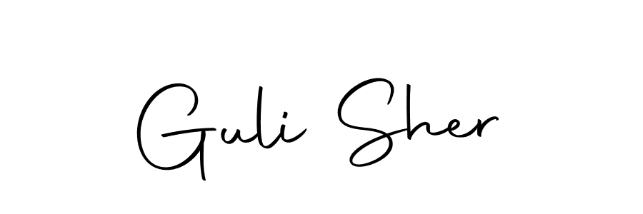 You can use this online signature creator to create a handwritten signature for the name Guli Sher. This is the best online autograph maker. Guli Sher signature style 10 images and pictures png