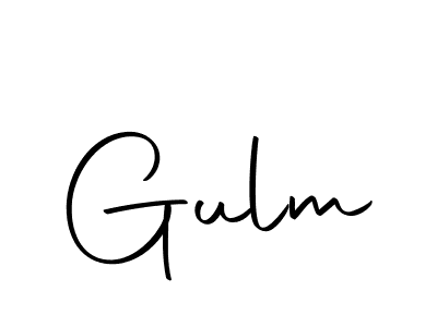 Use a signature maker to create a handwritten signature online. With this signature software, you can design (Autography-DOLnW) your own signature for name Gulm. Gulm signature style 10 images and pictures png