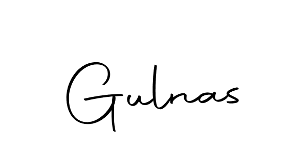 Design your own signature with our free online signature maker. With this signature software, you can create a handwritten (Autography-DOLnW) signature for name Gulnas. Gulnas signature style 10 images and pictures png