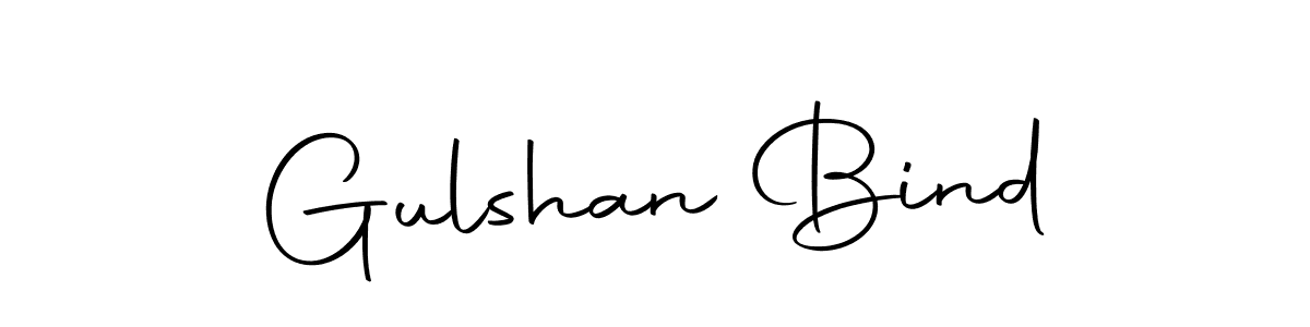 Design your own signature with our free online signature maker. With this signature software, you can create a handwritten (Autography-DOLnW) signature for name Gulshan Bind. Gulshan Bind signature style 10 images and pictures png