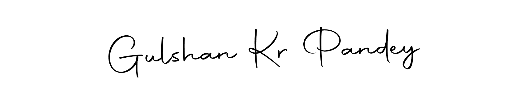 Design your own signature with our free online signature maker. With this signature software, you can create a handwritten (Autography-DOLnW) signature for name Gulshan Kr Pandey. Gulshan Kr Pandey signature style 10 images and pictures png