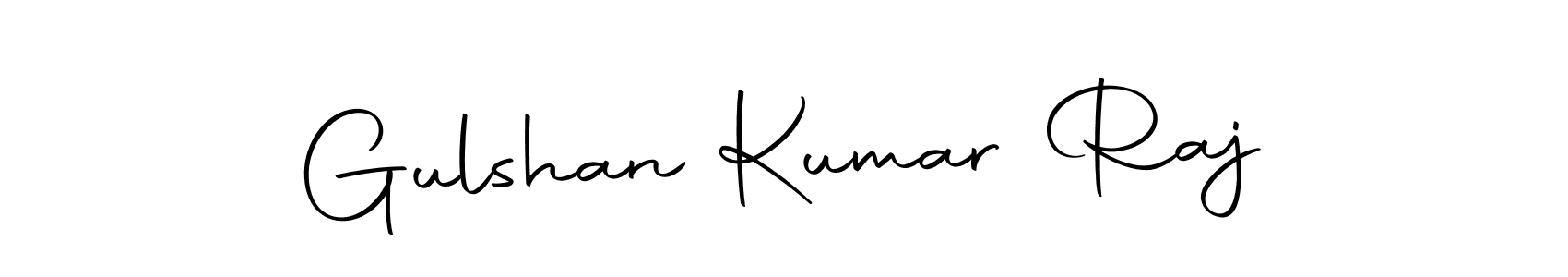 How to make Gulshan Kumar Raj name signature. Use Autography-DOLnW style for creating short signs online. This is the latest handwritten sign. Gulshan Kumar Raj signature style 10 images and pictures png