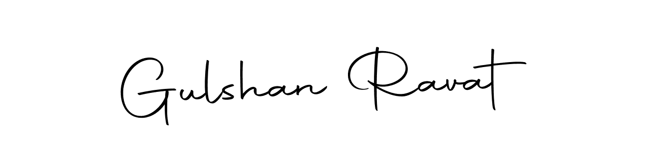 How to make Gulshan Ravat name signature. Use Autography-DOLnW style for creating short signs online. This is the latest handwritten sign. Gulshan Ravat signature style 10 images and pictures png