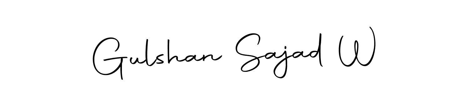 Make a beautiful signature design for name Gulshan Sajad W. Use this online signature maker to create a handwritten signature for free. Gulshan Sajad W signature style 10 images and pictures png