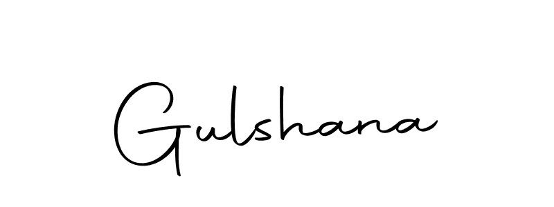 Use a signature maker to create a handwritten signature online. With this signature software, you can design (Autography-DOLnW) your own signature for name Gulshana. Gulshana signature style 10 images and pictures png