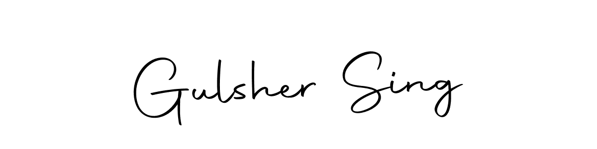 Gulsher Sing stylish signature style. Best Handwritten Sign (Autography-DOLnW) for my name. Handwritten Signature Collection Ideas for my name Gulsher Sing. Gulsher Sing signature style 10 images and pictures png