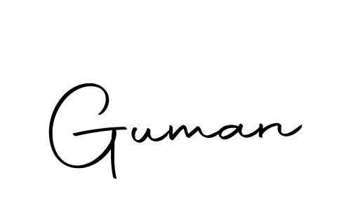 How to make Guman signature? Autography-DOLnW is a professional autograph style. Create handwritten signature for Guman name. Guman signature style 10 images and pictures png