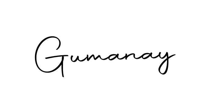 Use a signature maker to create a handwritten signature online. With this signature software, you can design (Autography-DOLnW) your own signature for name Gumanay. Gumanay signature style 10 images and pictures png