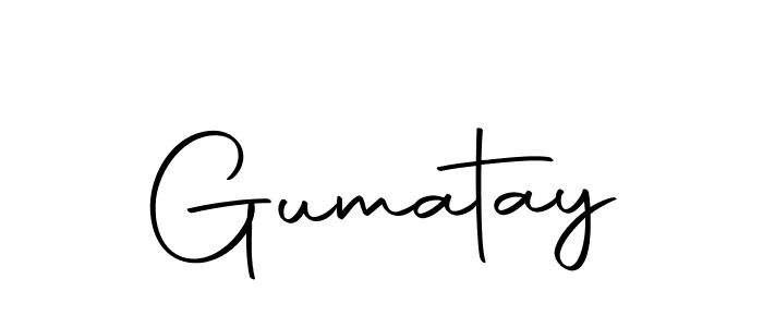 Design your own signature with our free online signature maker. With this signature software, you can create a handwritten (Autography-DOLnW) signature for name Gumatay. Gumatay signature style 10 images and pictures png