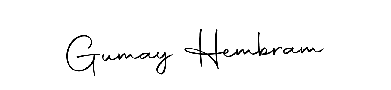 Make a beautiful signature design for name Gumay Hembram. With this signature (Autography-DOLnW) style, you can create a handwritten signature for free. Gumay Hembram signature style 10 images and pictures png