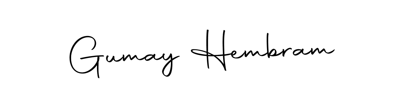 Make a beautiful signature design for name Gumay Hembram. With this signature (Autography-DOLnW) style, you can create a handwritten signature for free. Gumay Hembram signature style 10 images and pictures png