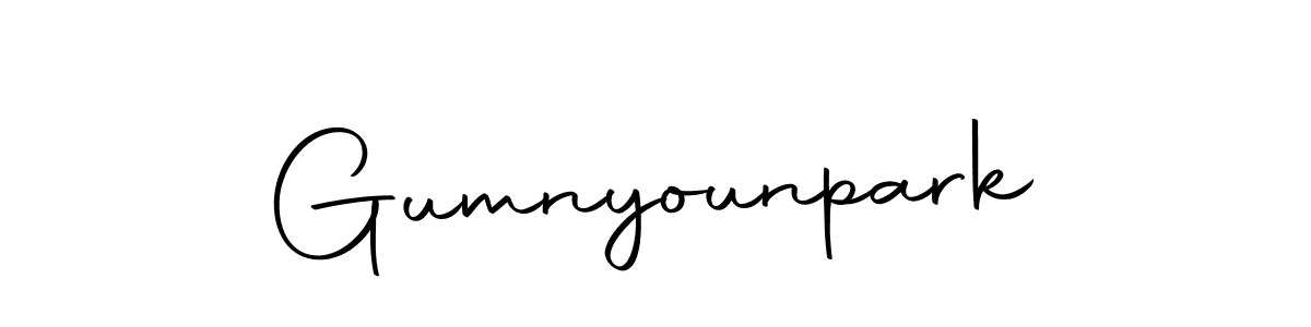 Create a beautiful signature design for name Gumnyounpark. With this signature (Autography-DOLnW) fonts, you can make a handwritten signature for free. Gumnyounpark signature style 10 images and pictures png