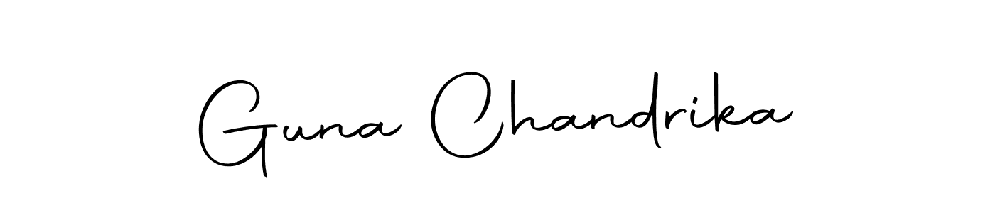 Use a signature maker to create a handwritten signature online. With this signature software, you can design (Autography-DOLnW) your own signature for name Guna Chandrika. Guna Chandrika signature style 10 images and pictures png