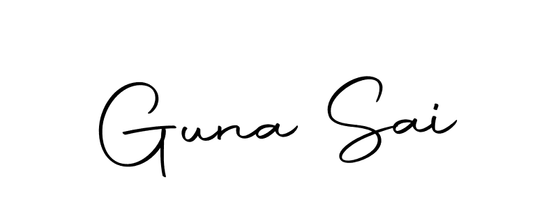 Make a beautiful signature design for name Guna Sai. Use this online signature maker to create a handwritten signature for free. Guna Sai signature style 10 images and pictures png