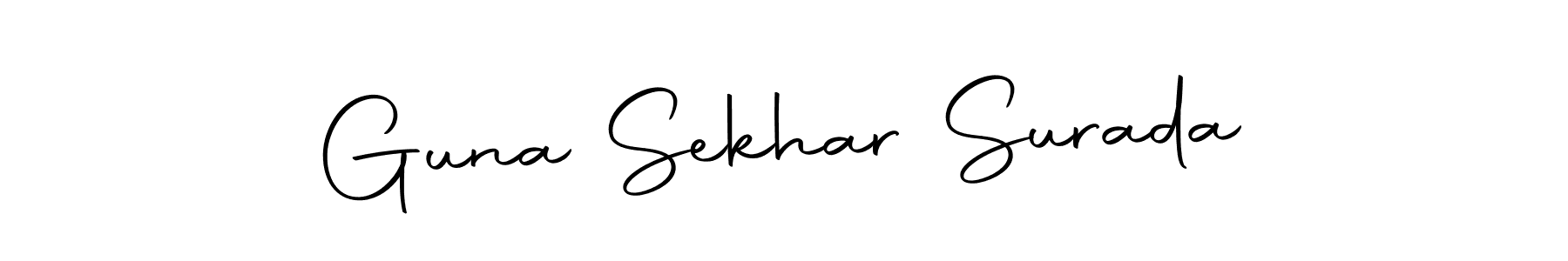 Make a beautiful signature design for name Guna Sekhar Surada. Use this online signature maker to create a handwritten signature for free. Guna Sekhar Surada signature style 10 images and pictures png