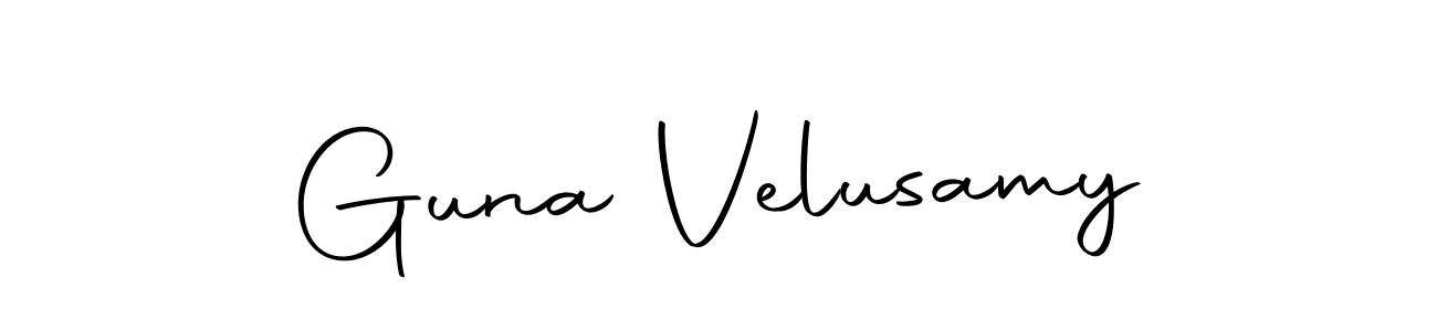 You should practise on your own different ways (Autography-DOLnW) to write your name (Guna Velusamy) in signature. don't let someone else do it for you. Guna Velusamy signature style 10 images and pictures png