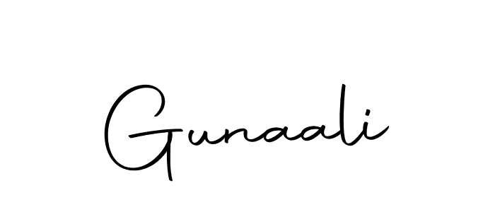 Create a beautiful signature design for name Gunaali. With this signature (Autography-DOLnW) fonts, you can make a handwritten signature for free. Gunaali signature style 10 images and pictures png