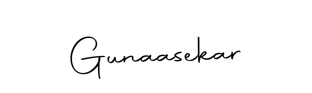 Make a beautiful signature design for name Gunaasekar. With this signature (Autography-DOLnW) style, you can create a handwritten signature for free. Gunaasekar signature style 10 images and pictures png