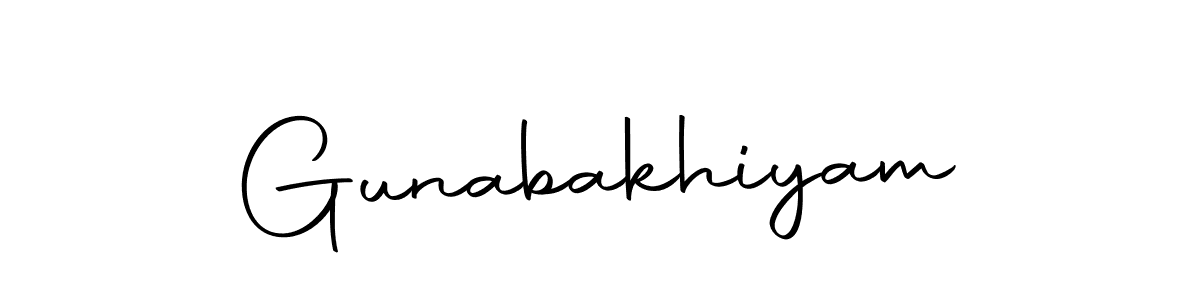 You can use this online signature creator to create a handwritten signature for the name Gunabakhiyam. This is the best online autograph maker. Gunabakhiyam signature style 10 images and pictures png