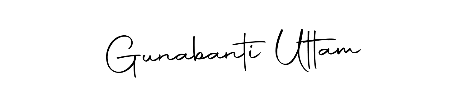 Make a beautiful signature design for name Gunabanti Uttam. Use this online signature maker to create a handwritten signature for free. Gunabanti Uttam signature style 10 images and pictures png