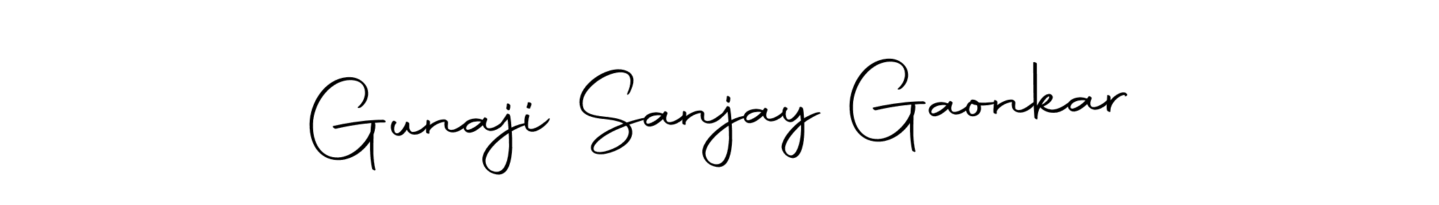 Make a short Gunaji Sanjay Gaonkar signature style. Manage your documents anywhere anytime using Autography-DOLnW. Create and add eSignatures, submit forms, share and send files easily. Gunaji Sanjay Gaonkar signature style 10 images and pictures png