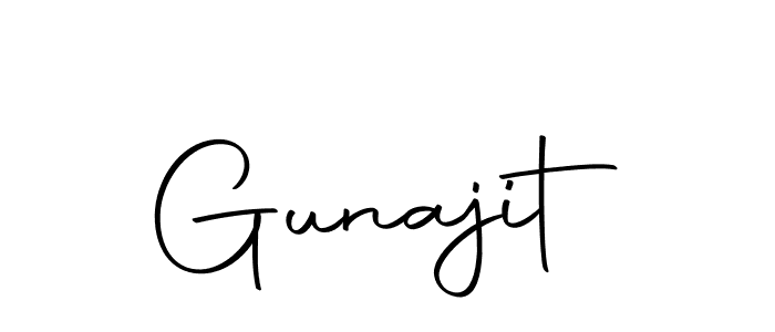 Also we have Gunajit name is the best signature style. Create professional handwritten signature collection using Autography-DOLnW autograph style. Gunajit signature style 10 images and pictures png