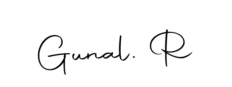 if you are searching for the best signature style for your name Gunal. R. so please give up your signature search. here we have designed multiple signature styles  using Autography-DOLnW. Gunal. R signature style 10 images and pictures png