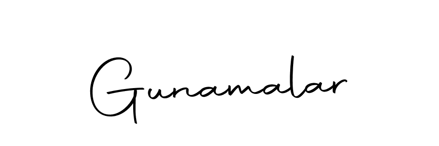 Make a beautiful signature design for name Gunamalar. With this signature (Autography-DOLnW) style, you can create a handwritten signature for free. Gunamalar signature style 10 images and pictures png