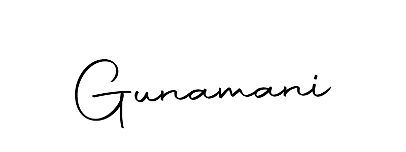 Make a beautiful signature design for name Gunamani. Use this online signature maker to create a handwritten signature for free. Gunamani signature style 10 images and pictures png