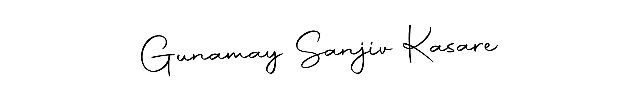 Create a beautiful signature design for name Gunamay Sanjiv Kasare. With this signature (Autography-DOLnW) fonts, you can make a handwritten signature for free. Gunamay Sanjiv Kasare signature style 10 images and pictures png