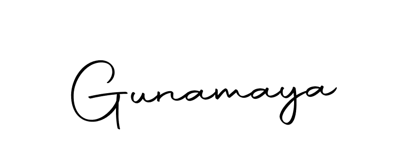 Autography-DOLnW is a professional signature style that is perfect for those who want to add a touch of class to their signature. It is also a great choice for those who want to make their signature more unique. Get Gunamaya name to fancy signature for free. Gunamaya signature style 10 images and pictures png