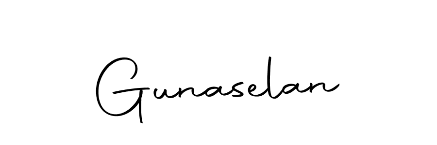 Make a beautiful signature design for name Gunaselan. Use this online signature maker to create a handwritten signature for free. Gunaselan signature style 10 images and pictures png