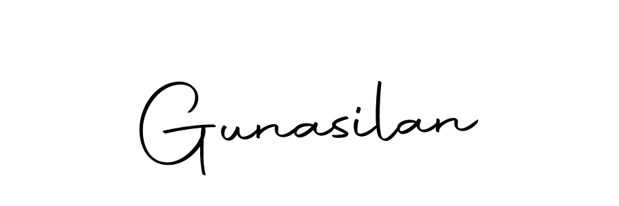 How to make Gunasilan name signature. Use Autography-DOLnW style for creating short signs online. This is the latest handwritten sign. Gunasilan signature style 10 images and pictures png