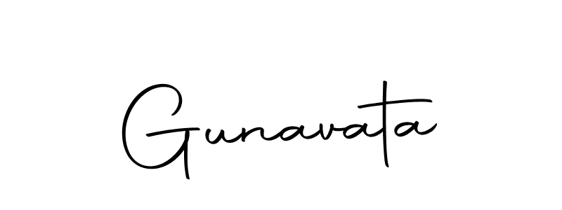 Use a signature maker to create a handwritten signature online. With this signature software, you can design (Autography-DOLnW) your own signature for name Gunavata. Gunavata signature style 10 images and pictures png