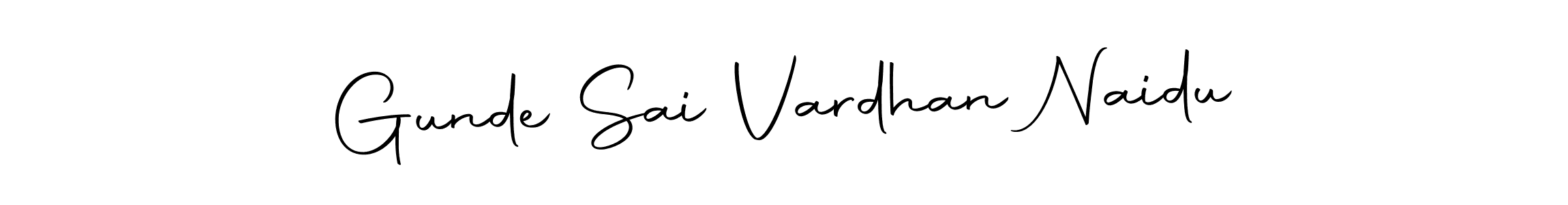 Also we have Gunde Sai Vardhan Naidu name is the best signature style. Create professional handwritten signature collection using Autography-DOLnW autograph style. Gunde Sai Vardhan Naidu signature style 10 images and pictures png