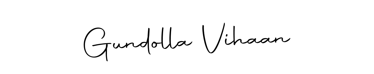 Make a beautiful signature design for name Gundolla Vihaan. With this signature (Autography-DOLnW) style, you can create a handwritten signature for free. Gundolla Vihaan signature style 10 images and pictures png