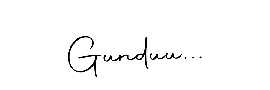 You should practise on your own different ways (Autography-DOLnW) to write your name (Gunduu...) in signature. don't let someone else do it for you. Gunduu... signature style 10 images and pictures png