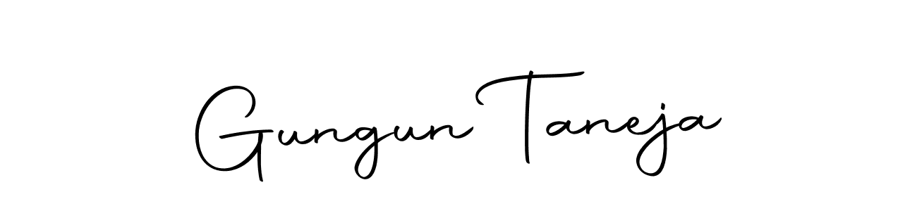 Design your own signature with our free online signature maker. With this signature software, you can create a handwritten (Autography-DOLnW) signature for name Gungun Taneja. Gungun Taneja signature style 10 images and pictures png