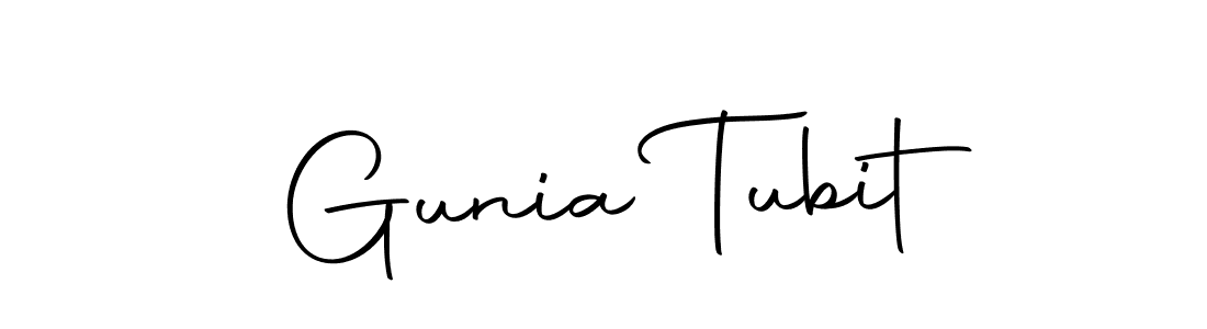 See photos of Gunia Tubit official signature by Spectra . Check more albums & portfolios. Read reviews & check more about Autography-DOLnW font. Gunia Tubit signature style 10 images and pictures png