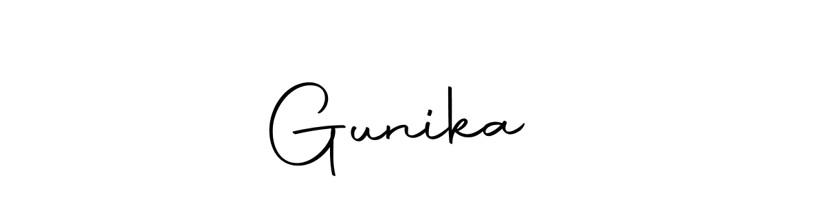 You should practise on your own different ways (Autography-DOLnW) to write your name (Gunika♥︎) in signature. don't let someone else do it for you. Gunika♥︎ signature style 10 images and pictures png