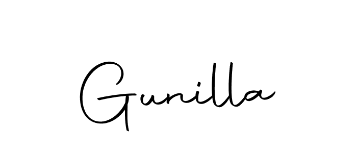 Make a short Gunilla signature style. Manage your documents anywhere anytime using Autography-DOLnW. Create and add eSignatures, submit forms, share and send files easily. Gunilla signature style 10 images and pictures png