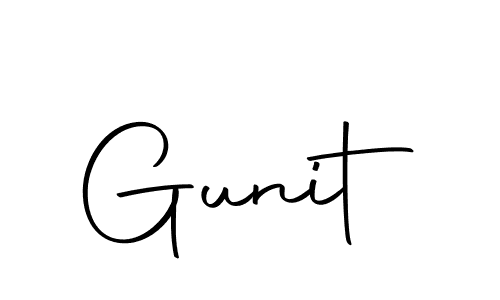 Use a signature maker to create a handwritten signature online. With this signature software, you can design (Autography-DOLnW) your own signature for name Gunit. Gunit signature style 10 images and pictures png