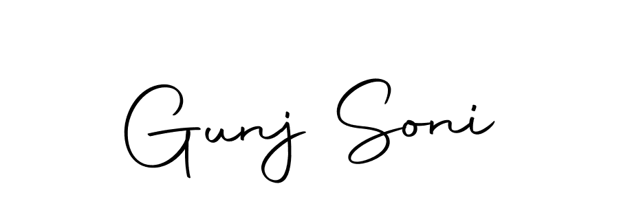 You should practise on your own different ways (Autography-DOLnW) to write your name (Gunj Soni) in signature. don't let someone else do it for you. Gunj Soni signature style 10 images and pictures png