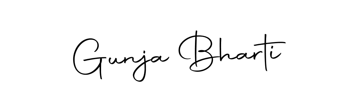 Here are the top 10 professional signature styles for the name Gunja Bharti. These are the best autograph styles you can use for your name. Gunja Bharti signature style 10 images and pictures png