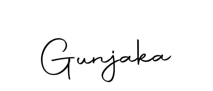 You should practise on your own different ways (Autography-DOLnW) to write your name (Gunjaka) in signature. don't let someone else do it for you. Gunjaka signature style 10 images and pictures png