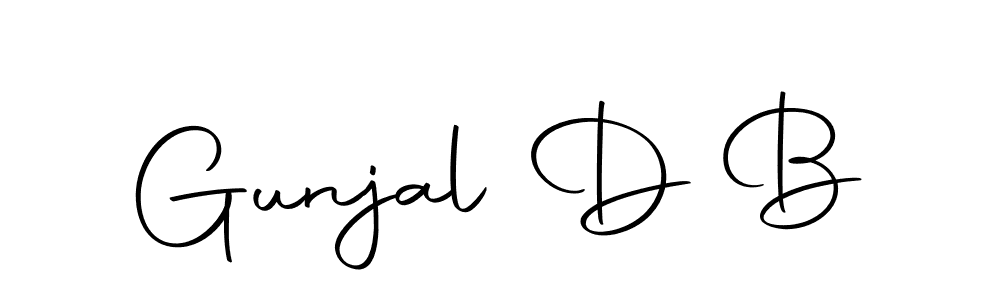You should practise on your own different ways (Autography-DOLnW) to write your name (Gunjal D B) in signature. don't let someone else do it for you. Gunjal D B signature style 10 images and pictures png