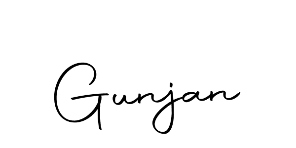 Create a beautiful signature design for name Gunjan. With this signature (Autography-DOLnW) fonts, you can make a handwritten signature for free. Gunjan signature style 10 images and pictures png