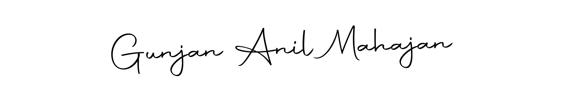 Design your own signature with our free online signature maker. With this signature software, you can create a handwritten (Autography-DOLnW) signature for name Gunjan Anil Mahajan. Gunjan Anil Mahajan signature style 10 images and pictures png