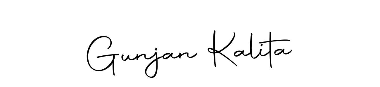 Use a signature maker to create a handwritten signature online. With this signature software, you can design (Autography-DOLnW) your own signature for name Gunjan Kalita. Gunjan Kalita signature style 10 images and pictures png